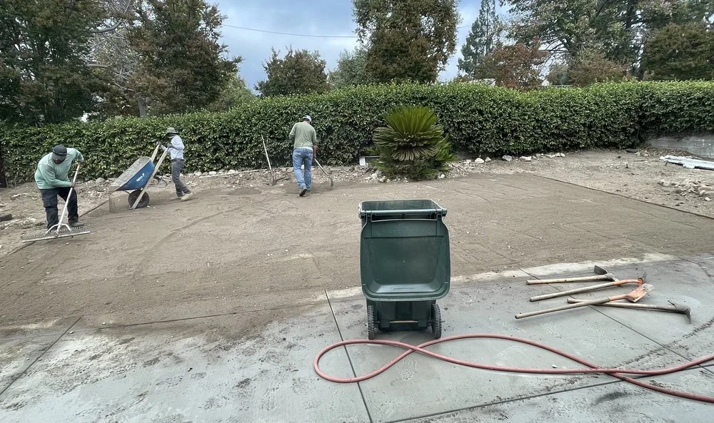 Yard preparation before planting